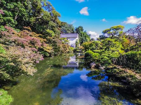 【山口県】下関市・長府庭園 長府庭園,長府,日本庭園の写真素材