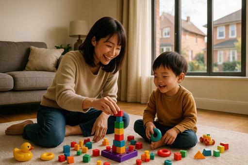 海外移住での子育て生活の写真