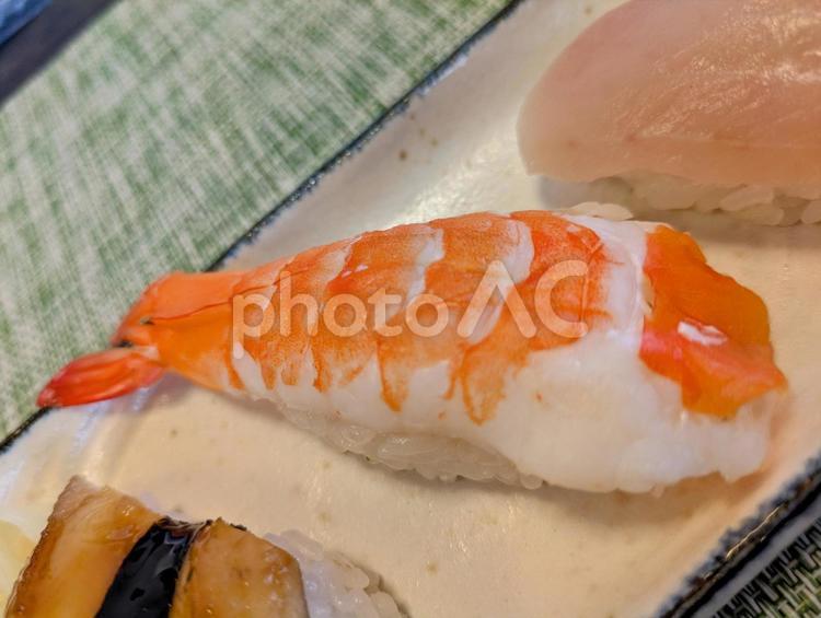 海老の握り寿司 エビ,海老,えびの写真素材