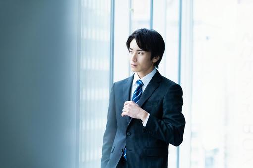 若いビジネスマンのポートレート ビジネスマン,男性,若いの写真素材