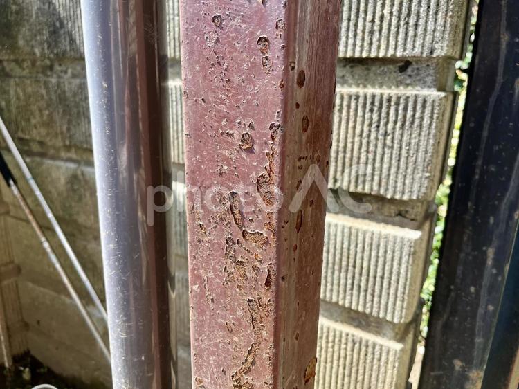 錆びた支柱① 鉄,金属,支柱の写真素材