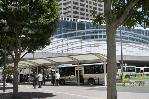 石神井公園駅前風景 石神井公園駅前風景 石神井公園駅,駅,駅前の写真素材