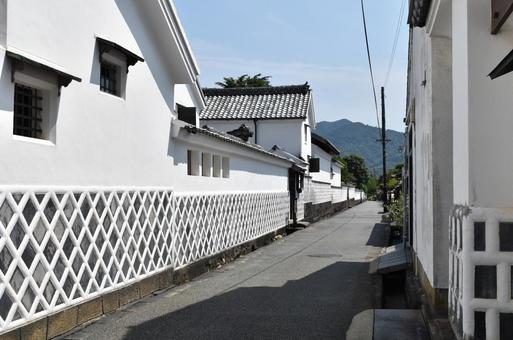 なまこ壁の町並み なまこ壁,町並み,萩市の写真素材