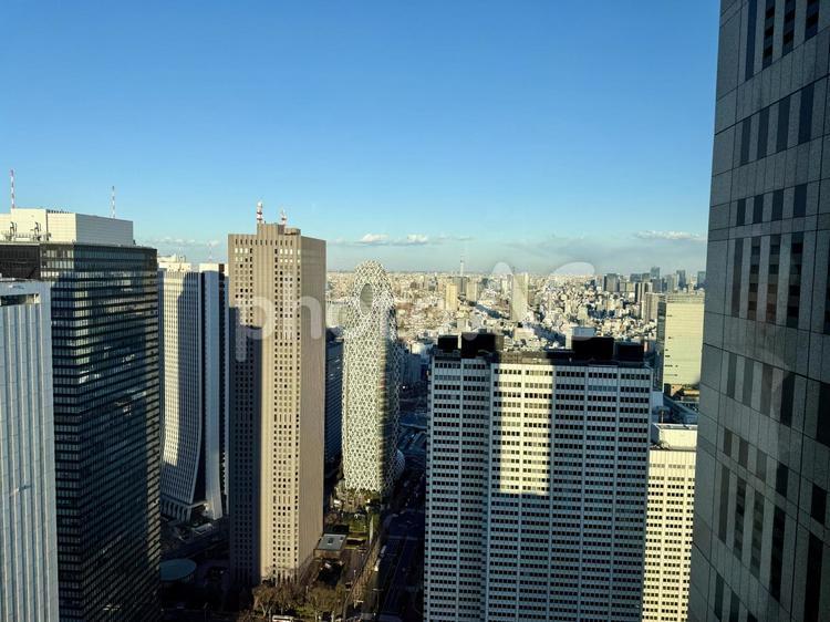 東京都庁から東京の街並みを見下ろす サンセット,銀座,新橋の写真素材