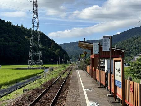 一乗谷駅 一乗谷駅 一乗谷駅,自然,晴れの写真素材