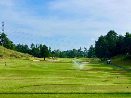 ゴルフコース ゴルフコース ゴルフ,ゴルフ場,スポーツの写真素材