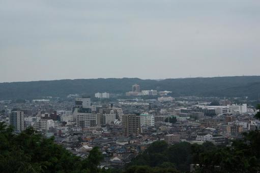山の上から撮った都市の写真@天覧山 山の上から撮った都市の写真@天覧山の写真