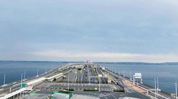 東京　海ほたる 海,観光地,東京の写真素材