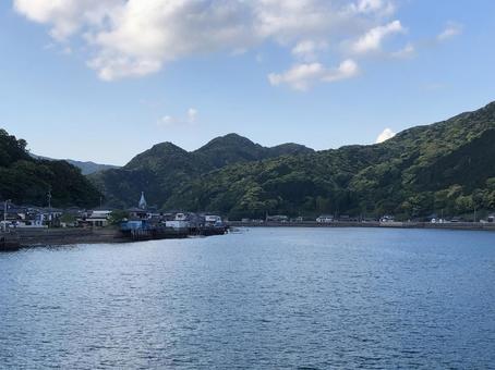 天草の﨑津集落 日本の風景,フォトジェニック,海の写真素材