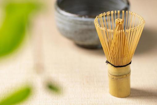 茶筅 茶筅 茶道,抹茶,畳の写真素材
