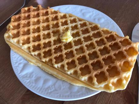 手作り料理のワッフル 手作り料理のワッフルの写真