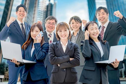 都会と働く人々 都会と働く人々 ビジネス,チーム,スーツの写真素材