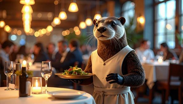 やたらリアルなカワウソ型配膳ロボット02 やたらリアルなカワウソ型配膳ロボット02の写真