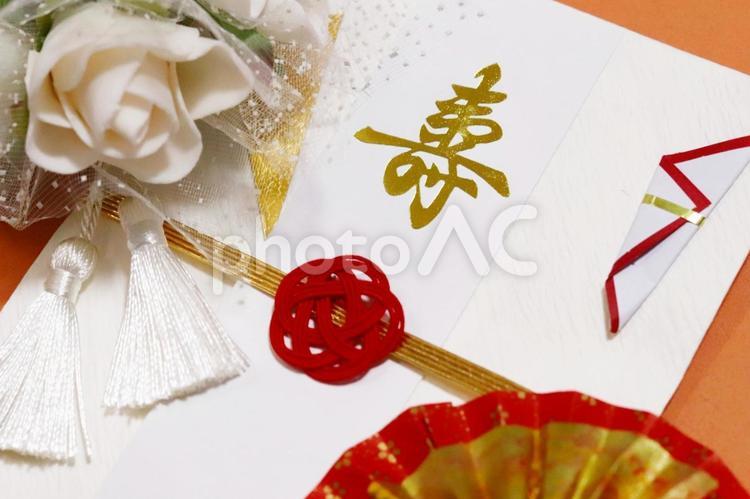ご祝儀袋のイメージ素材 ご祝儀,結婚,結婚式の写真素材