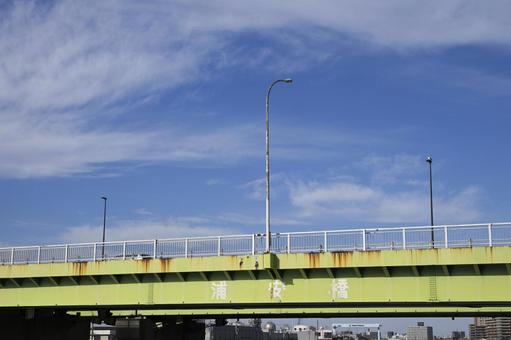 空と橋 青空,風景,空の写真素材