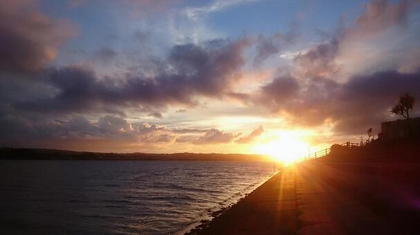 夕日1 夕日1の写真
