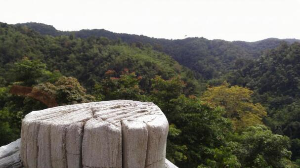 タイの山裾から一望出来る風景 タイの山裾から一望出来る風景の写真