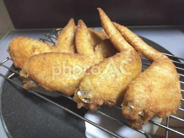 手羽先の唐揚げ 揚げ物,手羽先,から揚げの写真素材