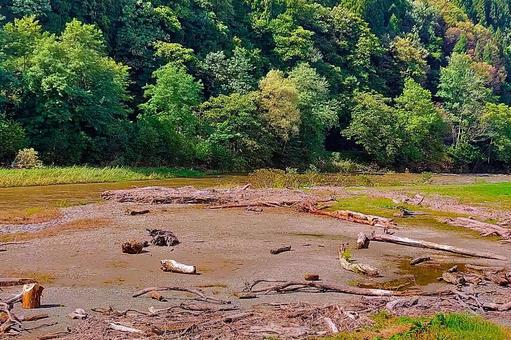 2025年10月の里山7 山間部,川原,河川敷の写真素材