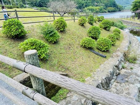 呉ダム　秋の公園 秋,呉ダム渓流公園,公園の写真素材