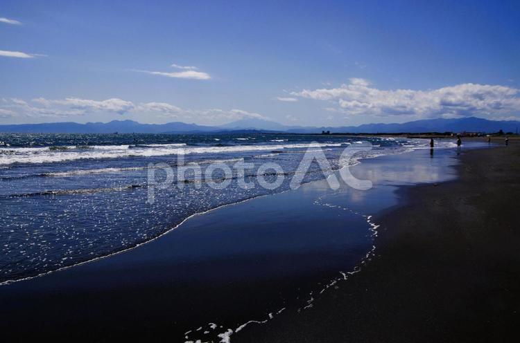 湘南・海辺の光景 湘南・鵠沼海岸,海,海辺の写真素材