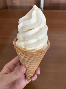 バニラビーンズの美味しいソフトクリーム バニラビーンズの美味しいソフトクリームの写真