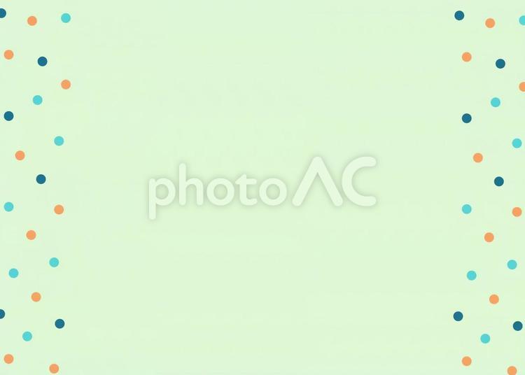 背景＿水玉模様　ドット　グリーン 水玉,グリーン,ブルーの写真素材