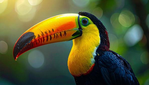 鳥 オニオオハシの顔の写真 鳥 オニオオハシの顔の写真の写真