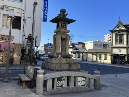 Photo, stone lanterns along the approach to the shrine, approach, lantern, 