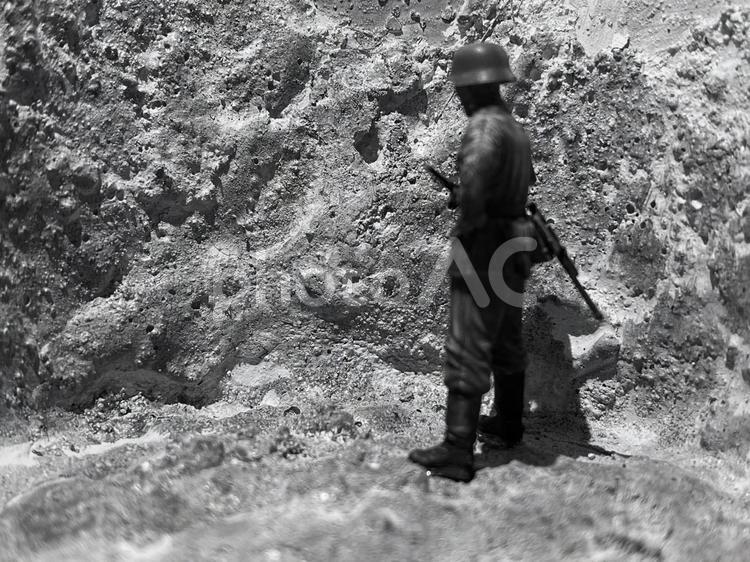 おもちゃの人形 兵士,兵隊,戦場の写真素材