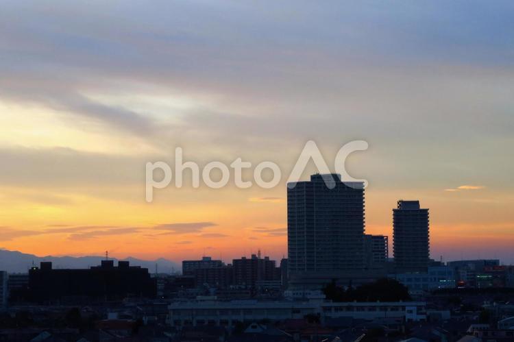 朝焼け　日の出　dawn  朝焼け,夜明け,朝焼け雲の写真素材
