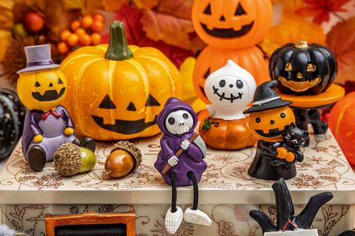ハロウィーンの飾り付け ハロウィーンの飾り付け ハロウィン,ゴースト,骸骨の写真素材