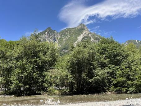 上高地 上高地,長野,山の写真素材