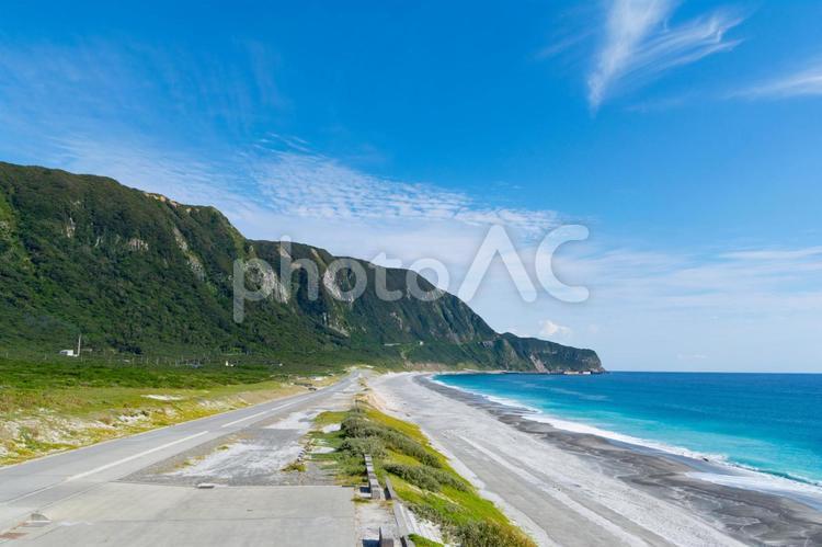 新島　羽伏浦海岸 新島,羽伏浦海岸,伊豆諸島の写真素材