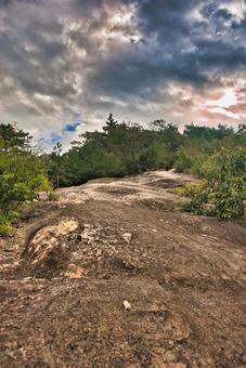 高御位山 播磨平野,山岳,平野の写真素材