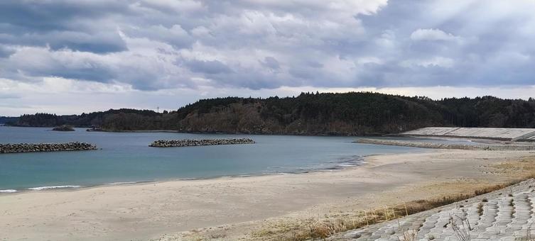 気仙沼市小泉海岸 海,ビーチ,自然の写真素材
