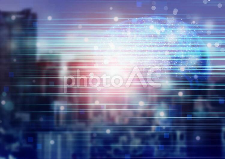 夜明け　AIスピード ai,夜明け,近未来の写真素材