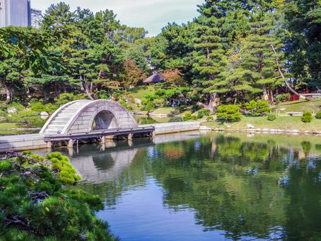 【広島県】広島市の縮景園 縮景園,広島県,広島市の写真素材