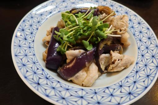 豚肉と秋ナスのさっぱり和え 豚肉と秋ナスのさっぱり和えの写真