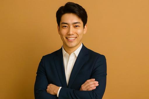 自信に満ちた男性 自信に満ちた男性の写真