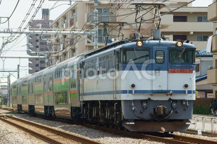 甲種輸送　グリーン車 甲種輸送,グリーン車,鉄道の写真素材