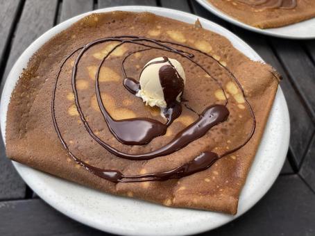 アイスクレープ クレープ,アイス,デザートの写真素材