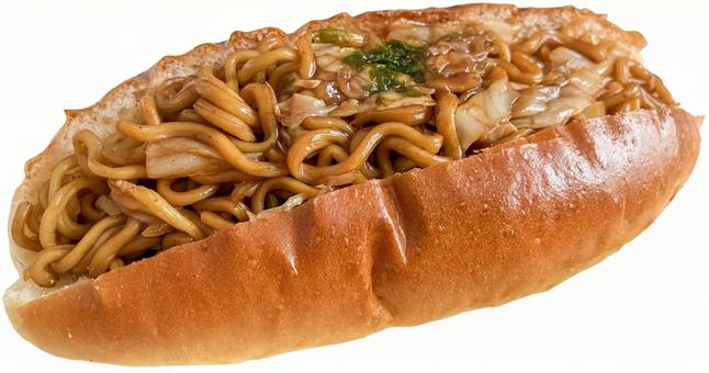 焼きそばパン　切り抜き 焼きそば,パン,パン屋の写真素材