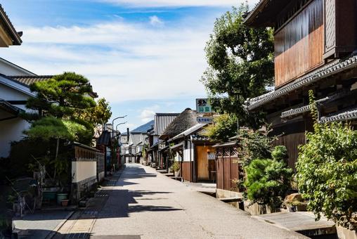肥前浜宿の町並 肥前浜宿の町並 宿場町,重要伝統的建造物群保存地区,町並みの写真素材