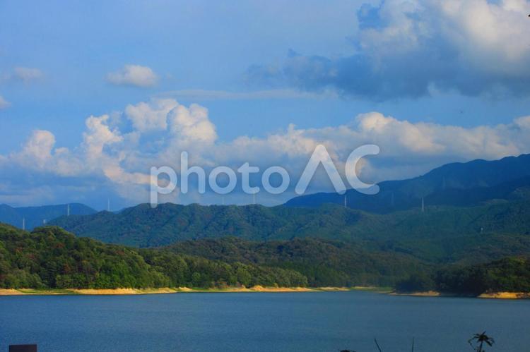 香川県-満濃池 満濃池,まんのう池,池の写真素材