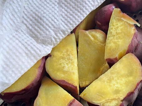 蒸かし芋1 蒸かし芋1の写真