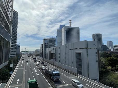 高速道路 高速道路 高速道路,車,都内の写真素材