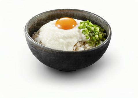 とろろ丼 とろろ丼 とろろ,丼,黄身の写真素材