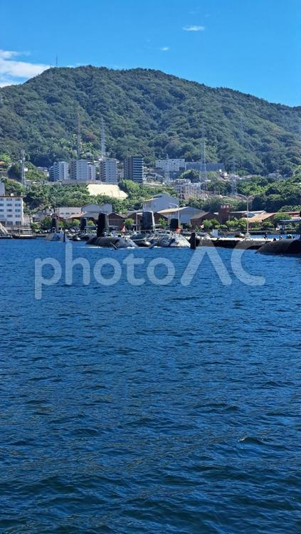 呉　海上自衛隊　潜水艦 呉市,海上自衛隊,潜水艦の写真素材