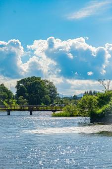 北海道 月形町 皆楽公園の風景 北海道 月形町 皆楽公園の風景 北海道,月形,月形町の写真素材